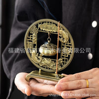 Dragon Gate Fish Copper Incense Burner Mini Hanging Censer for Indoor Tea Table Decor