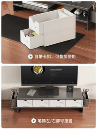 Monitor Stand Riser with Storage Drawer for Desk Organization
