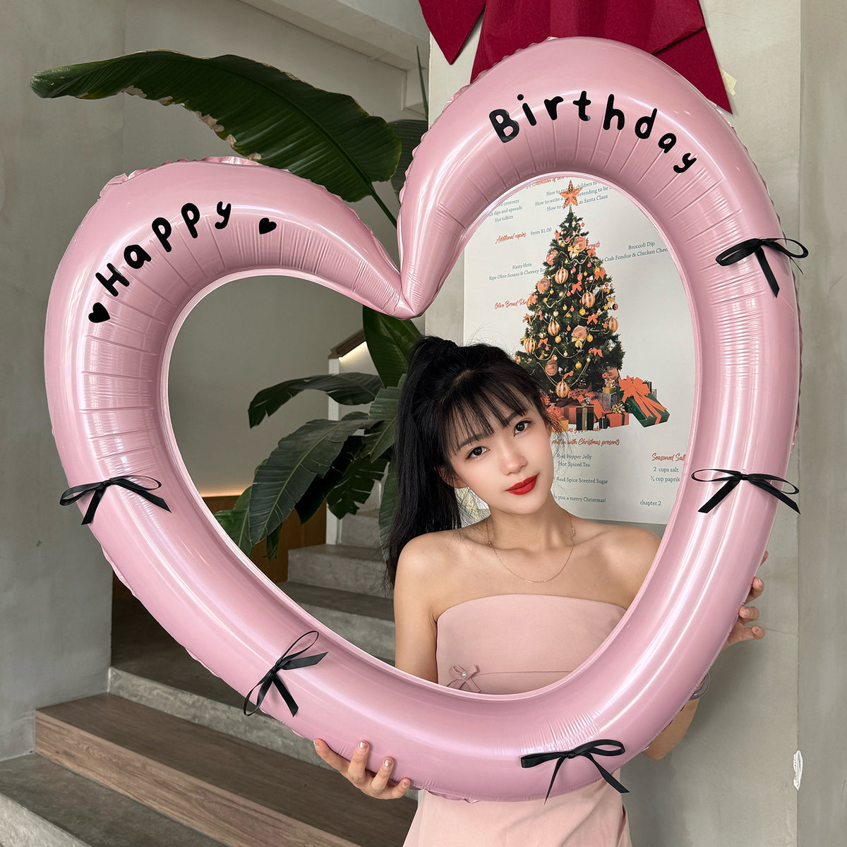 40-inch Hollow Heart Foil Balloon for Valentine's Day Decor