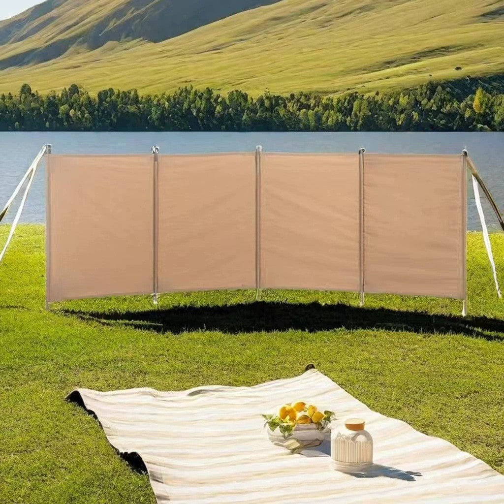 Outdoor Camping Windbreak Screen Portable Foldable Privacy Wall for Bonfire BBQ