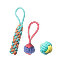 Pet Cotton Rope Knot Chew Toy Set for Dogs