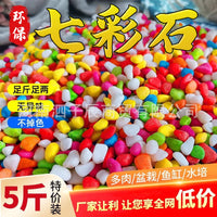 Natural Polished Pebbles for Planters, Aquariums, and Landscaping - Decorative Colorful Stones