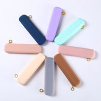Silicone Makeup Brush Bag with Zipper or Magnetic Closure, Portable Travel Cosmetic Organizer for Lipsticks and Eyebrow Pencils