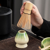 Japanese Matcha Tea Ceremony Set with Bowl, Whisk, and Stand