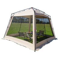 Automatic Pop-Up Camping Tent with Mosquito Net and Sunshade for 8-10 People