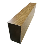 6063 Aluminum Alloy Wood Grain Square Tube for Ceiling Partition