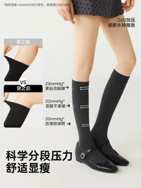 Women's Compression Calf Socks Over-the-Knee Slimming Stockings
