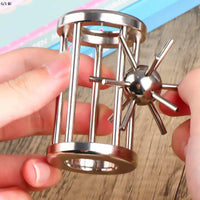 Metal Burr Puzzle Set Brain Teaser Disentanglement Toy