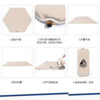 Gonglang Hexagonal Self-Inflating Camping Mat for Outdoor Tent Sleeping