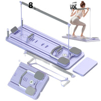 Multi-functional Pilates Reformer Board with AB Wheel for Core Training and Yoga