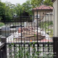 Wrought Iron Garden Trellis for Climbing Plants, Roses, Clematis, and Vines