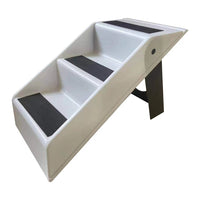Foldable Pet Ramp for Dogs - Portable Plastic Dog Ladder for Stairs and Vehicles
