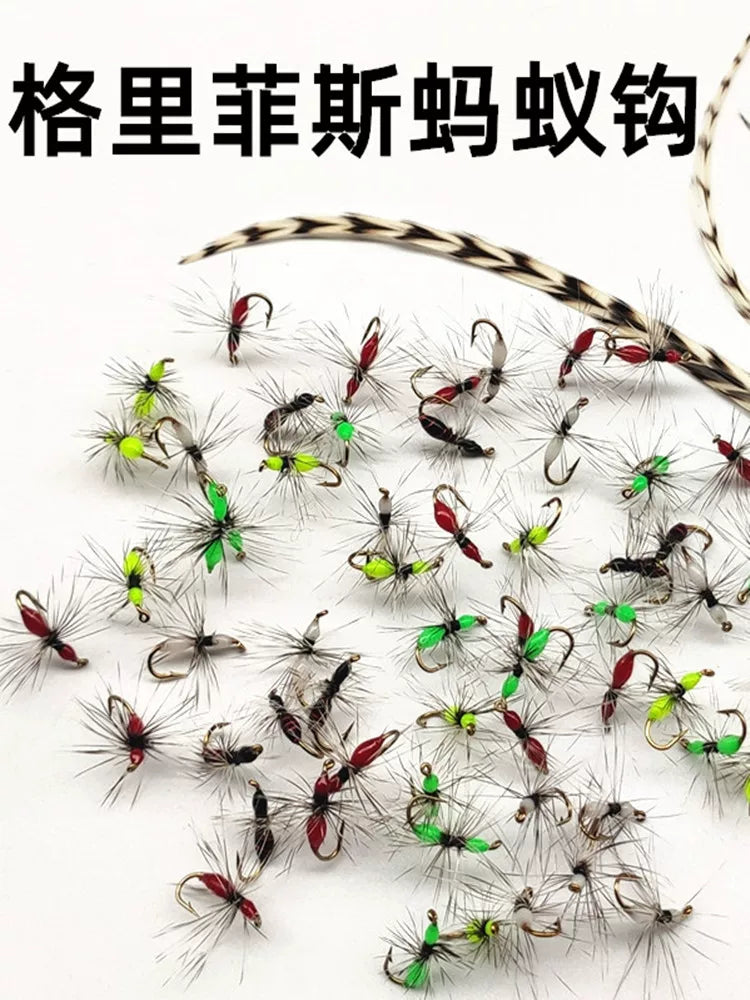 Griffith's Gnat Fly Fishing Lure Artificial Insect Bait for Trout and Panfish