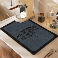 Countertop Absorbent Mat for Coffee Machines & Kitchens - Heat Resistant & Quick Drying