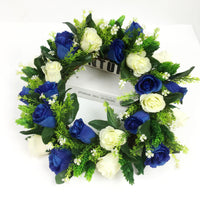 Artificial Rose Garland Wreath for Door Decor and Event Decoration