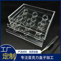 3-Layer Clear Acrylic Eyelash Extension Storage Box Dustproof Organizer