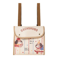 Cute Cartoon Car Seat Back Organizer Bag with Large Capacity Storage and Trash Bin Function