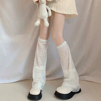 Summer Thin Anti-Mosquito Leg Warmers Sun Protection Mesh Calf Sleeves