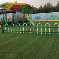 Heavy-Duty Galvanized Steel Garden Fence Panel, Rust-Resistant Weatherproof Security Barrier for Yards and Villas