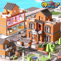 Mini Brick House Building Kit for Kids, Educational DIY Construction Toy with Real Bricks and Tiles