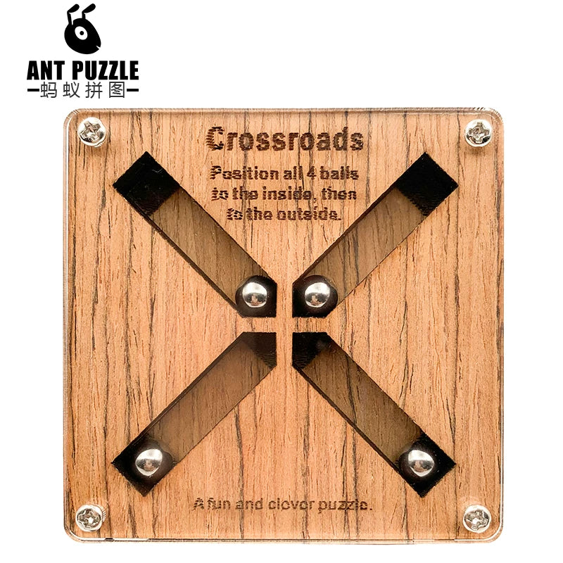 Crossroads Brain Teaser Wooden Puzzle for Adults and Children