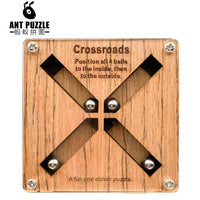 Crossroads Brain Teaser Wooden Puzzle for Adults and Children