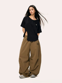 Women's Hip Hop Jazz Dance Cargo Pants Loose Fit Parachute Trousers