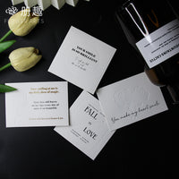 Embossed Ins Style Flower Bouquet Card, Floral Gift Card for Florist DIY Supplies