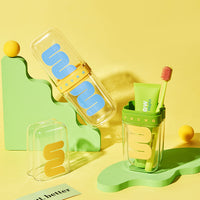 Portable Travel Toothbrush Toothpaste Storage Cup Set