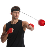 Head-Mounted Boxing Reflex Ball for Stress Relief and Training