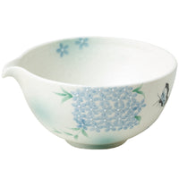 Blue Floral Butterfly Song Dynasty Style Matcha Tea Bowl Set with Whisk