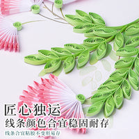Quilling Art Kit 24 Solar Terms Summer Series Round Frame Painting Student Handmade Craft