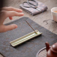 Ceramic Incense Burner Holder for Stick and Cone Incense, Zen Style Home Decor