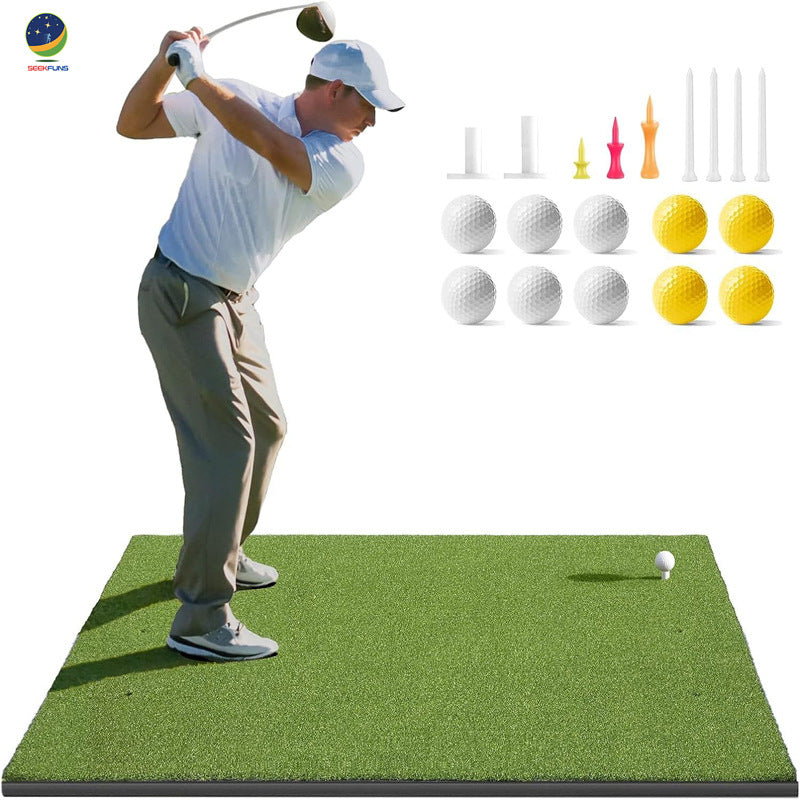 Golf Hitting Mat 5x4ft Indoor Practice Mat Portable Golf Batting Mat for Outdoor Training