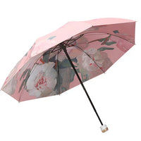 Double-Layer Inverted Umbrella, 8-Rib Windproof UV Protection Sun/Rain Umbrella