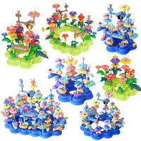 Creative Building Block Flower Toy Set for Kids - Educational DIY Garden Assembly Toy