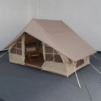 Inflatable Tent Rain Fly for 6.3 sqm Tent, Khaki, Waterproof Outdoor Shelter (Tent Not Included)