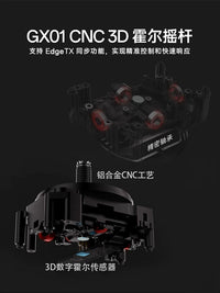 RadioMaster GX12 Gemini Dual-Channel 2.4G Color Screen ELRS Hall Gimbal Remote Controller