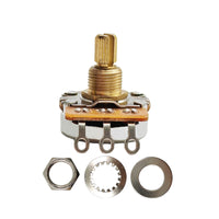 24-Tooth Copper Shaft Short Potentiometer for Electric Guitar Bass Tone Volume Control 250K/500K