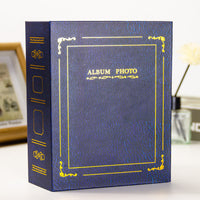 Tokugawa 4R 6-inch 100-Pocket Leather Texture Hot Stamping Photo Album