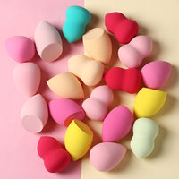 Soft Makeup Sponge Blender for Liquid, Cream, and Powder Cosmetics - Gourd, Teardrop, and Beveled Shapes