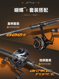 Harsda Butterfly Ultralight Lure Rod Set with Spinning Reel, Solid Tip, Super Soft for Micro-Lures