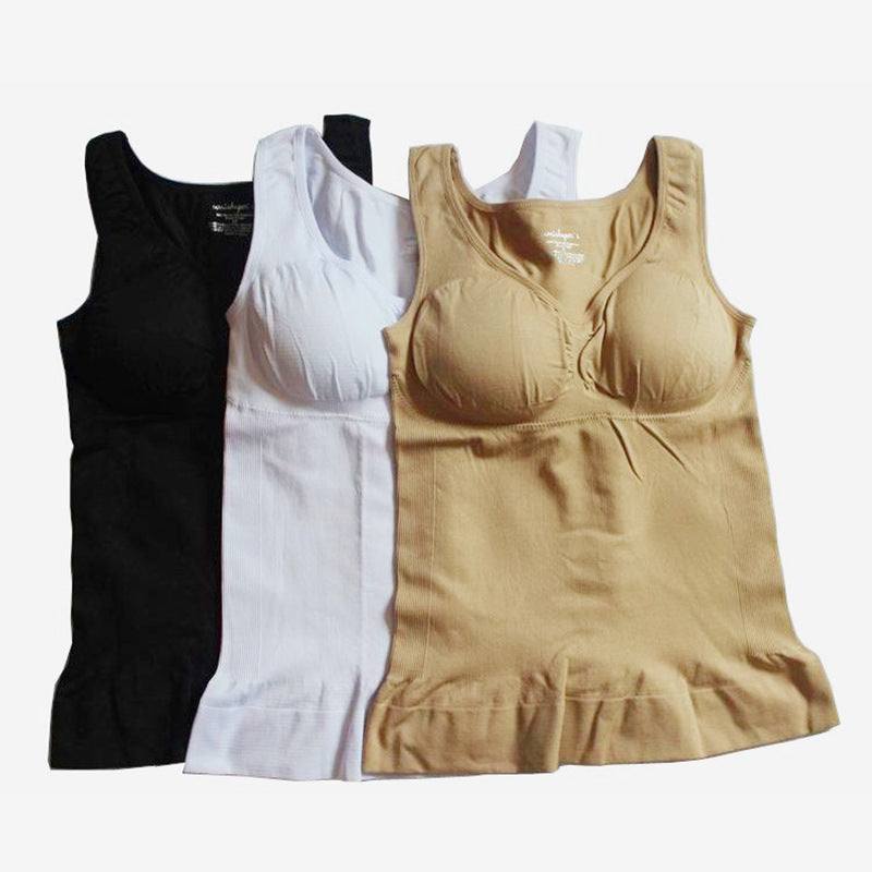 Camishaper Seamless Shapewear Tank Top with Built-in Bra and Tummy Control