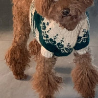 Christmas Pet Sweater for Small Dogs, Thick Knitted Warm Jacquard Pullover
