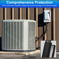 HVAC Copper Pipe Insulation Cover - Weatherproof Oxford Cloth for Air Conditioner Lines