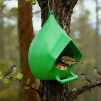 Durable Plastic Outdoor Hanging Bird Feeder for Garden and Yard
