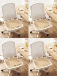 Cartoon Ice Silk Cooling Seat Cushion for Office and Home, Breathable and Comfortable