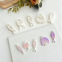 Fish Polymer Clay Earring Molds for DIY Jewelry Pendants and Cake Decorating
