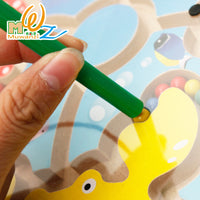 Magnetic Bead Maze Puzzle Toy for Toddlers, Educational Logic Game for Early Development