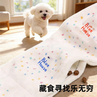Pet Interactive Crinkle Paper Tissue Box Dog Chew Toy for Stress Relief and Anti-Destructive Behavior